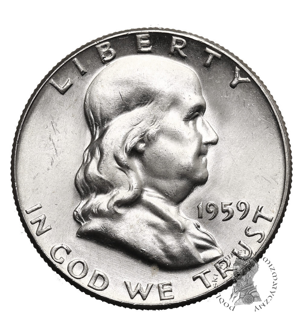 USA. 1/2 Dollar 1959, Philadelphia (Franklin Half Dollar)