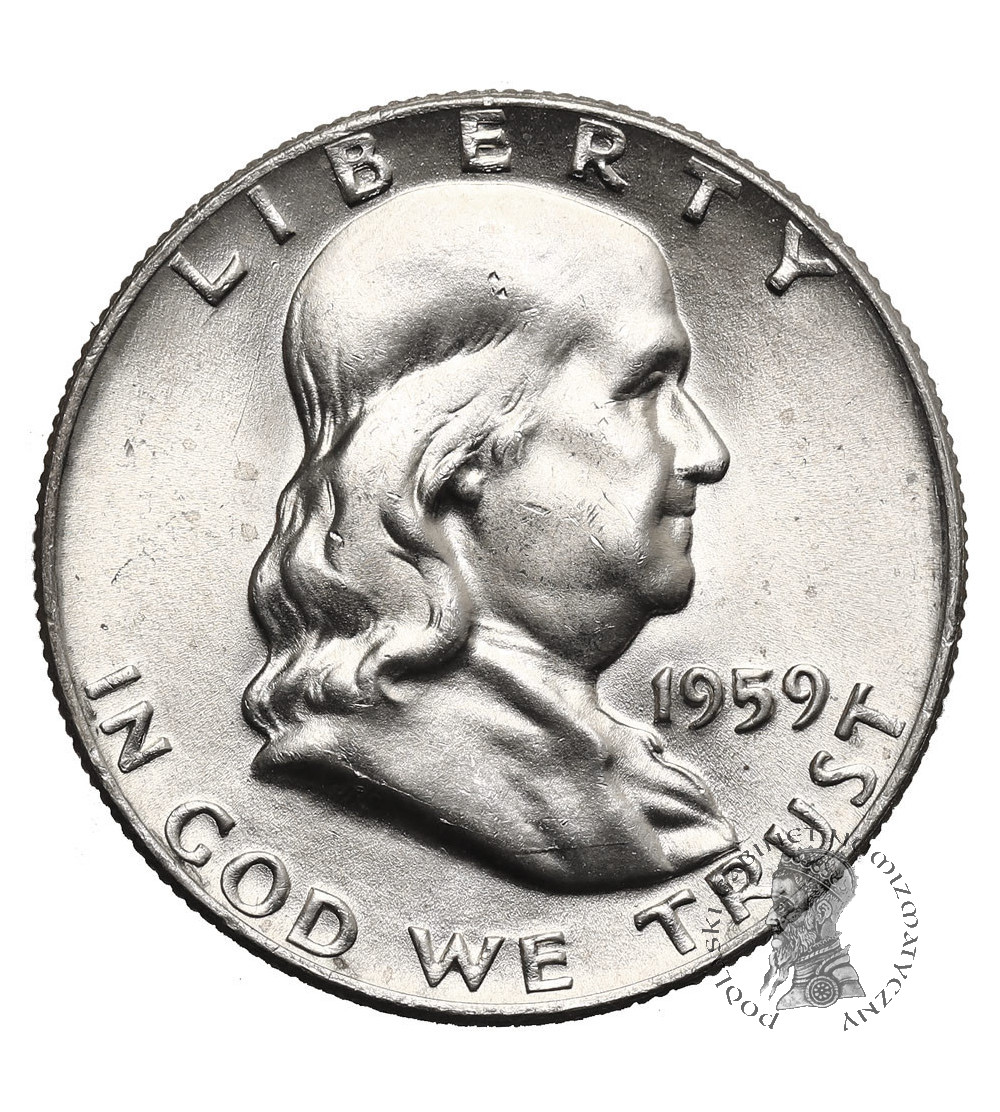 USA. 1/2 dolara 1959, Filadelfia (Franklin Half Dollar)