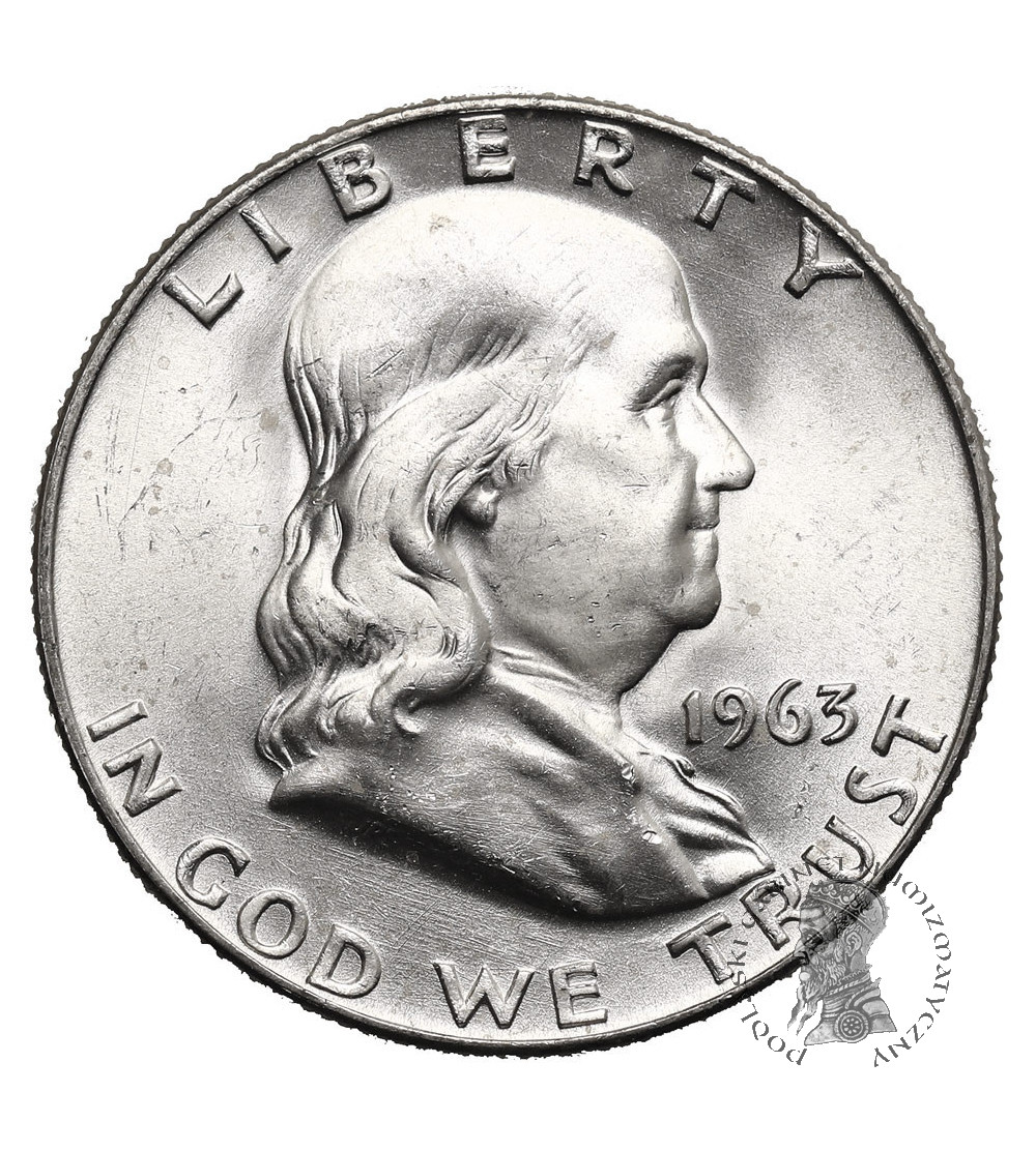 USA. 1/2 dolara 1963 D, Denver (Franklin Half Dollar)