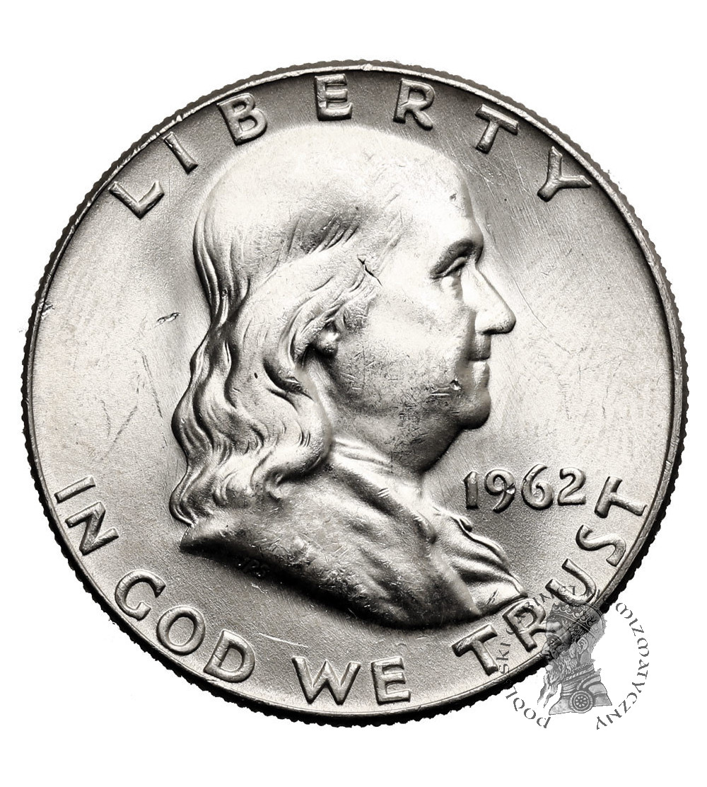 USA. 1/2 dolara 1962 D, Denver (Franklin Half Dollar)