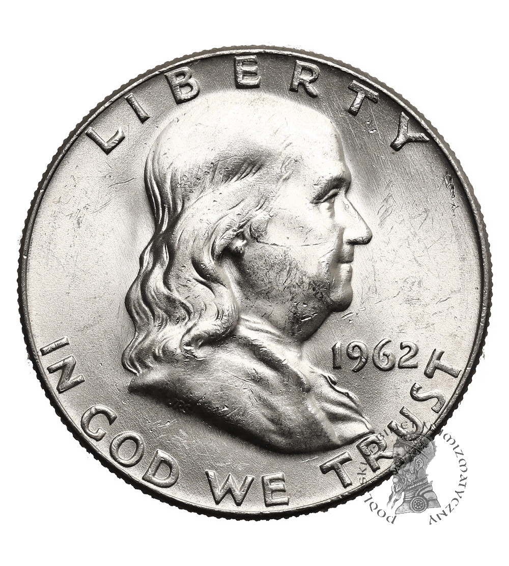 USA. 1/2 Dollar 1962 D, Denver (Franklin Half Dollar)