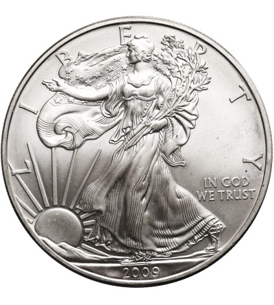 USA. 1 Silver Dollar 2009, American Eagle, Liberty walking - 1 Oz .999
