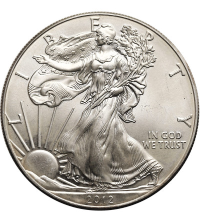 USA. 1 Silver Dollar 2012, American Eagle, Liberty walking - 1 Oz .999