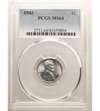 USA. Lincoln Cent 1943, Filadelfia - PCGS MS 64