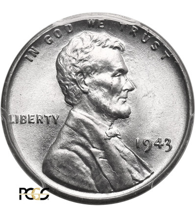 USA. Lincoln Cent 1943, Philadelphia - PCGS MS 64