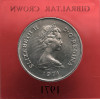 Gibraltar. Elżbieta II (1952-2022). 25 nowych pensów (Crown) 1971