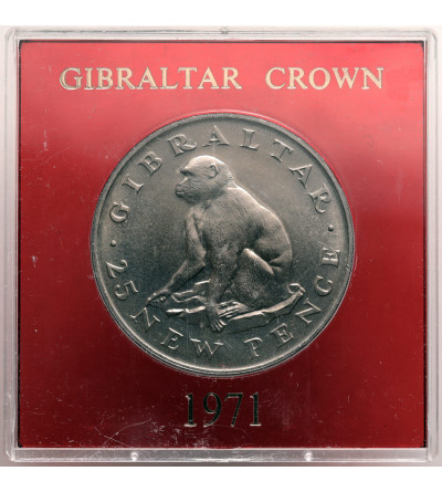 Gibraltar. Elizabeth II (1952-2022). 25 New Pence (Crown) 1971