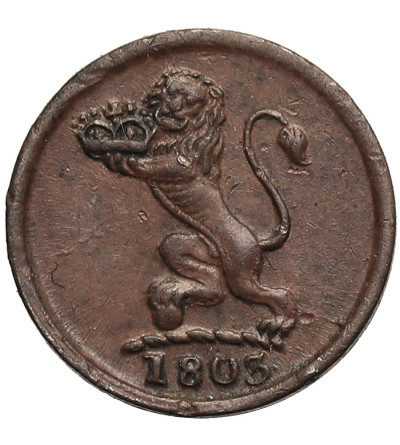 Indie Brytyjskie, Madras. 1 Cash 1803, mennica Birmingham (Soho)