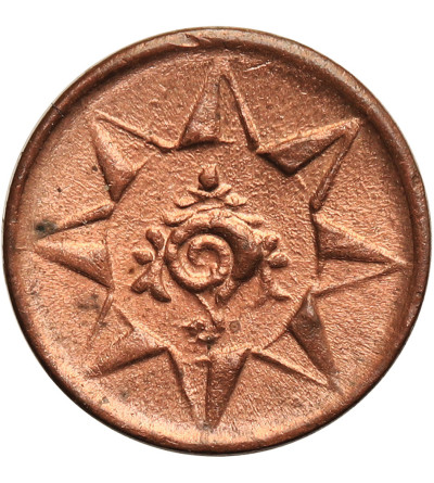 Indie - Travancore. Rama Verma VI, 1885-1924 AD. 1 Cash, bez daty (1901-1910 AD)