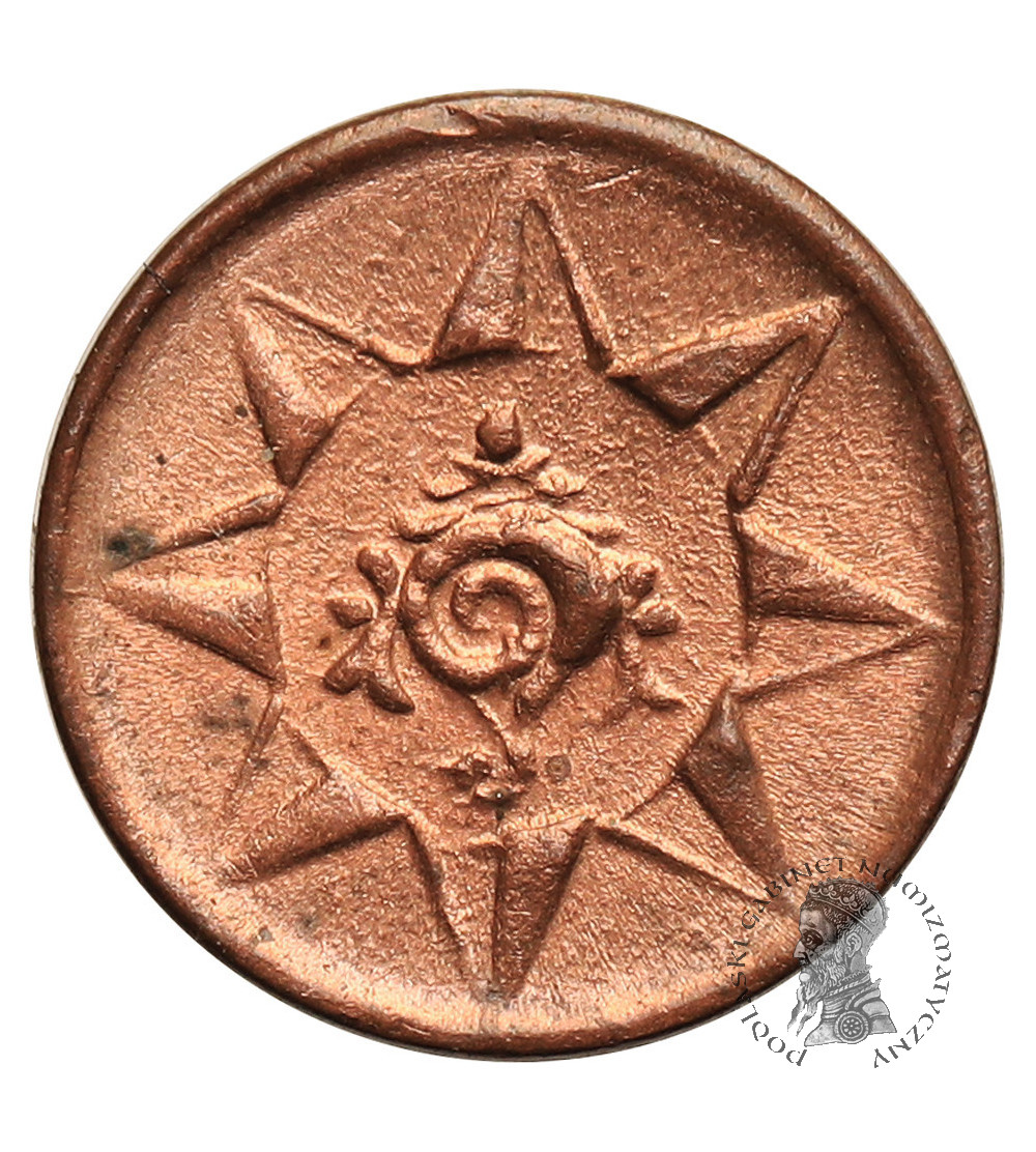 Indie - Travancore. Rama Verma VI, 1885-1924 AD. 1 Cash, bez daty (1901-1910 AD)