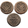 India British, Bombay Presidency. Set 3 x 1 Pice 1827, Bombay Mint