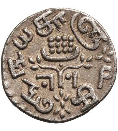 India - Travancore. Rama Varma IV,  1860-1880 AD. Velli Fanam, no date (1860-61)