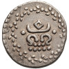 India - Travancore. Rama Varma IV,  1860-1880 AD. Velli Fanam, no date (1860-61)