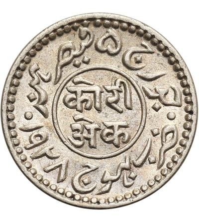 Indie - Kutch. Khengarji III 1875-1942 AD. AR Kori, VS 1985 / 1928 AD, Jerzy V
