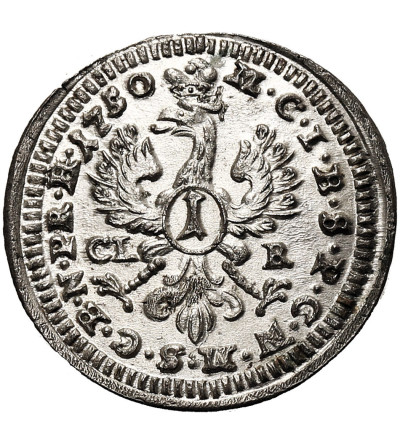Niemcy. Brandenburg-Bayreuth. Friedrich III, 1735-1763. 1 Krajcar 1750 CL-R, Bayreuth