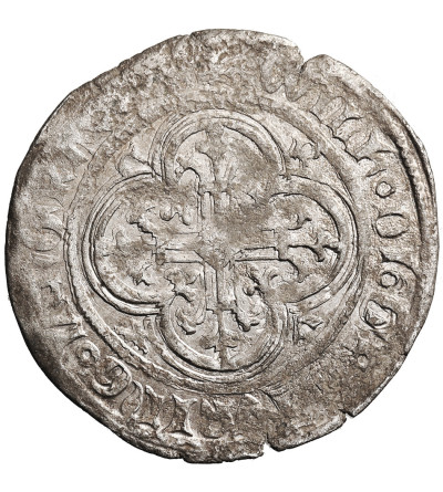 Niemcy. Saksonia, Margrabstwo Miśni. Wilhelm I, 1381 (1382)-1407. Grosz miśnieński (Kreuzgroschen), bez daty, Freiberg