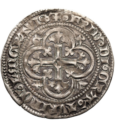 Niemcy. Saksonia, Margrabstwo Miśni. Friedrich IV, (I.), 1381-1423 (-1428). Grosz miśnieński (Kreuzgroschen), bez daty, Freiberg