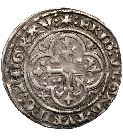 Niemcy. Saksonia, Margrabstwo Miśni. Friedrich IV, (I.), 1381-1423 (-1428). Grosz miśnieński (Kreuzgroschen), bez daty, Freiberg