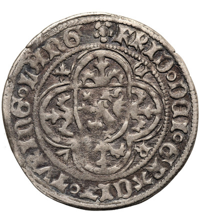 Niemcy. Saksonia, Margrabstwo Miśni. Friedrich IV, der Streitbare 1381-1428. Grosz (Helmgroschen), bez daty, Freiberg