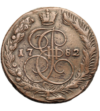 Rosja, Katarzyna II 1762-1796. 5 kopiejek 1782 EM, Jekaterinburg