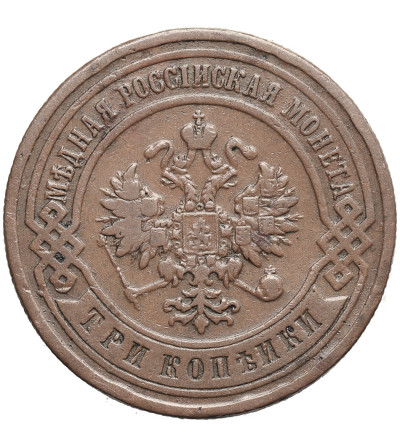 Rosja,  Mikołaj II 1894-1917. 3 kopiejki 1906 CПБ, St. Petersburg