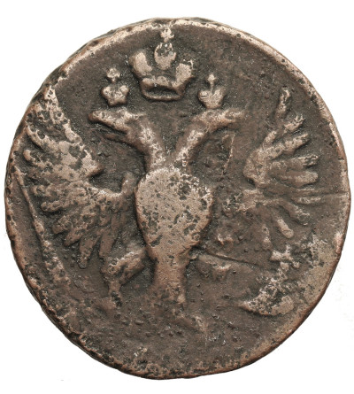 Rosja, Elżbieta I 1741-1762. Denga (1/2 kopiejki) 1748, Moskwa