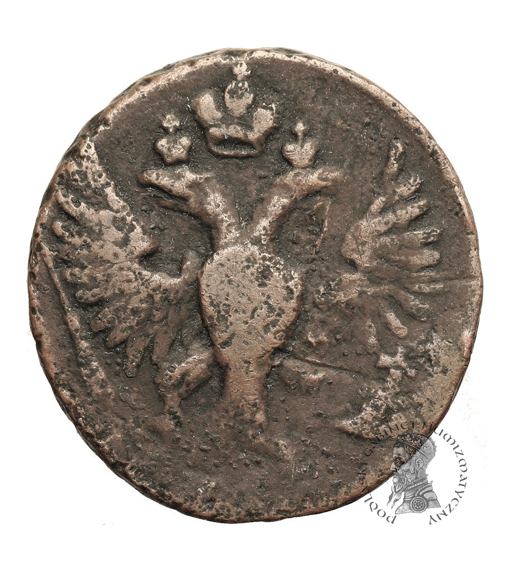 Rosja, Elżbieta I 1741-1762. Denga (1/2 kopiejki) 1748, Moskwa