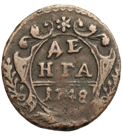 Russia, Elizabeth I 1741-1762. Denga (1/2 Kopek) 1748, Moscow