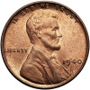 USA. Lincoln Cent 1940, Philadelphia, "Wheat Ears Reverse"