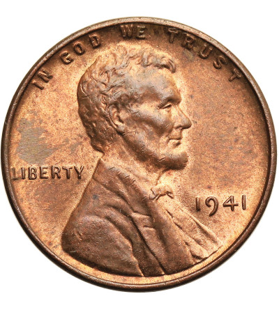 USA. Lincoln Cent 1941, Philadelphia, "Wheat Ears Reverse"