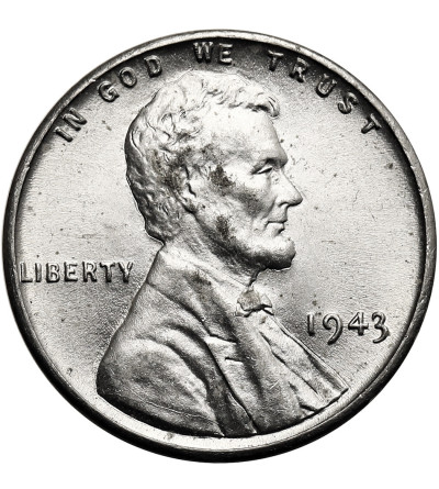 USA. Lincoln Cent 1943, Philadelphia, "Wheat Ears Reverse"