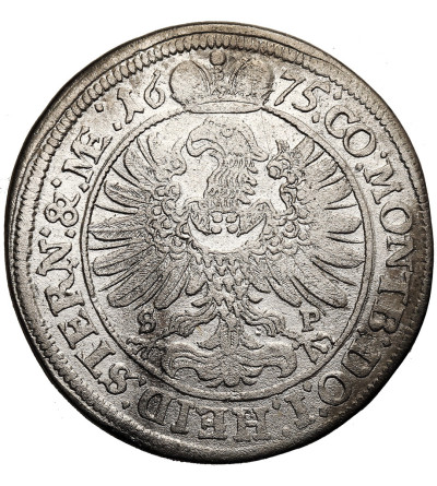 Silesia / Schlesien-Württemberg-Öls. Sylvius Friedrich, 1668-1697. 15 Kreuzer 1675 S-P, Olesnica (Öls) Mint