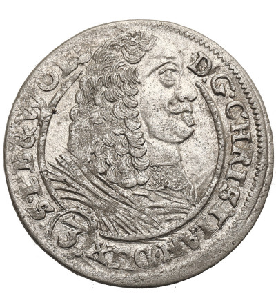 Silesia / Schlesien, Duchy of Liegnitz-Brieg-Wohlau. Christian 1654-1672. 3 Kreuzer 1661 E-W, Brieg Mint