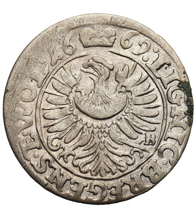 Silesia / Schlesien, Duchy of Liegnitz-Brieg-Wohlau. Christian 1654-1672. 3 Kreuzer 1669 C-B, Brieg Mint