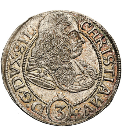 Silesia / Schlesien, Duchy of Liegnitz-Brieg-Wohlau. Christian 1654-1672. 3 Kreuzer 1669 C-B, Brieg Mint