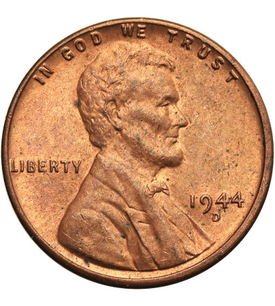 USA. Lincoln Cent 1944 D, Denver, "Wheat Ears Reverse"