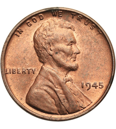 USA. Lincoln Cent 1945, Filadelfia, "Wheat Ears Reverse"