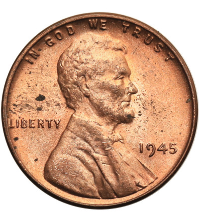 USA. Lincoln Cent 1945, Filadelfia, "Wheat Ears Reverse"