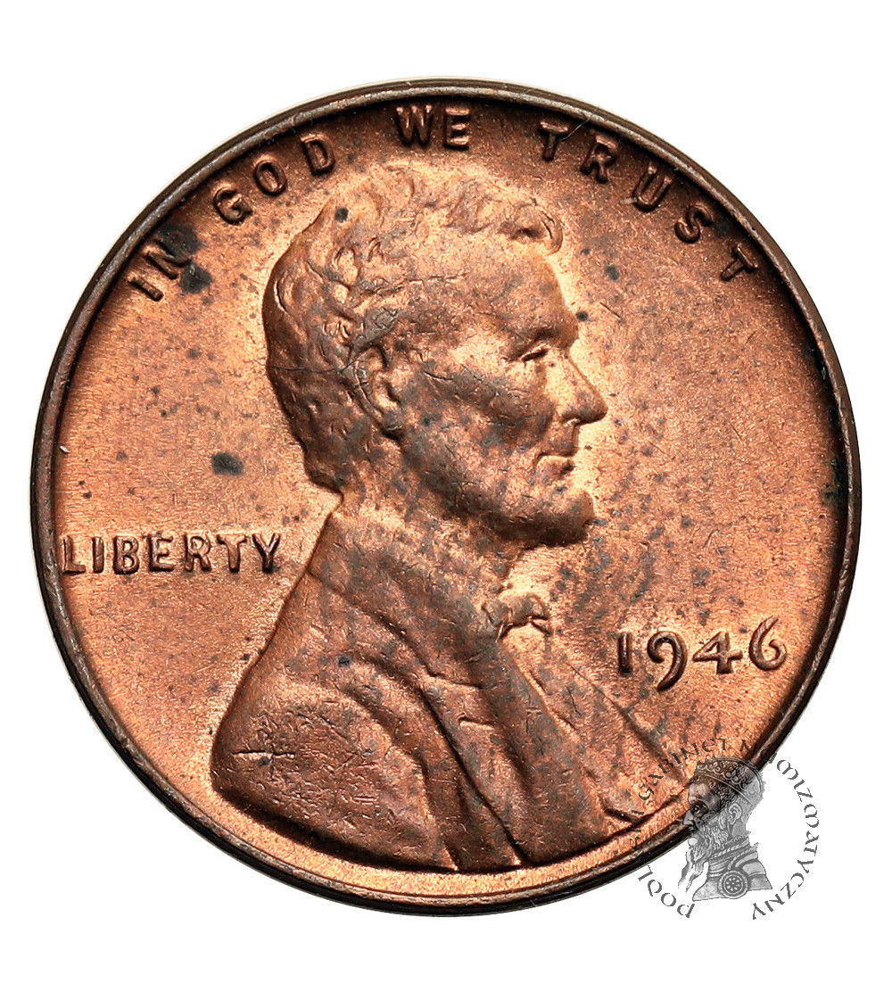 USA. Lincoln Cent 1946, Philadelphia, "Wheat Ears Reverse"