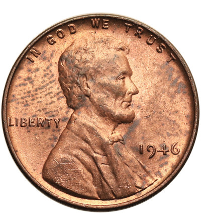 USA. Lincoln Cent 1946, Philadelphia, "Wheat Ears Reverse"
