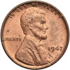 USA. Lincoln Cent 1947, Philadelphia, "Wheat Ears Reverse"