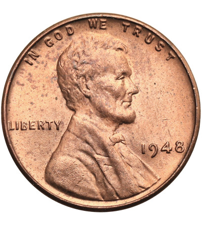 USA. Lincoln Cent 1948, Philadelphia, "Wheat Ears Reverse"