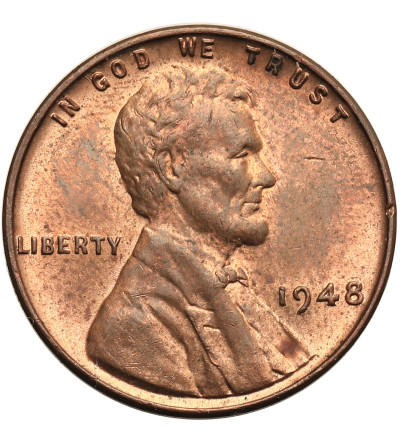 USA. Lincoln Cent 1948, Philadelphia, "Wheat Ears Reverse"
