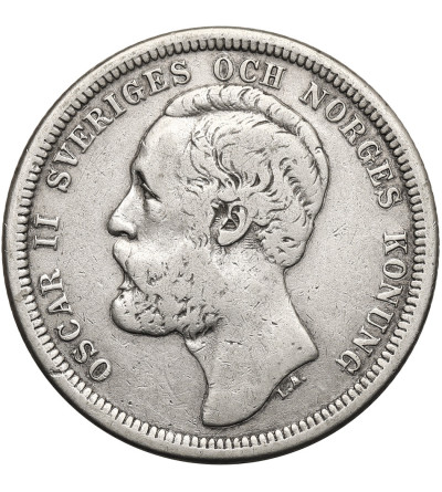 Szwecja, Oskar II (1872-1907). 1 korona 1881 EB, Kungsholmen