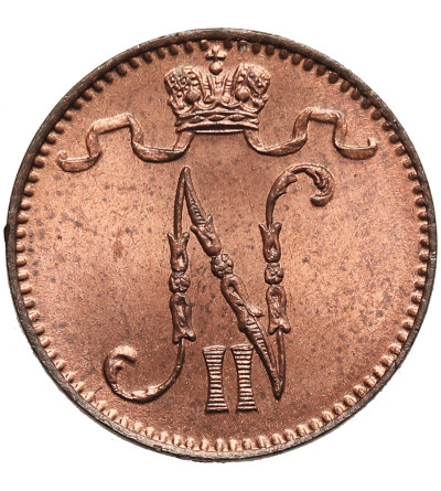 Finlandia (okupacja rosyjska). 1 Pennia 1899, Mikołaj II 1894-1917