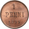 Finland (Russian occupation). 1 Pennia 1899, Nicholas II 1894-1917