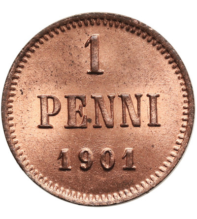 Finland (Russian occupation). 1 Pennia 1901, Nicholas II 1894-1917