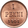 Finland (Russian occupation). 1 Pennia 1901, Nicholas II 1894-1917