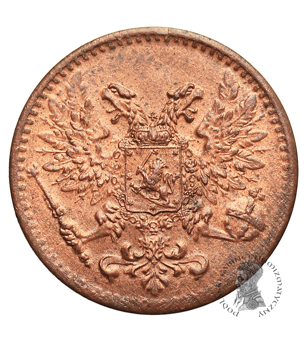 Finland (Civil war). 1 Penni 1917, Eagle without crown (Kerenski Issue)
