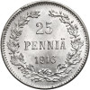 Finlandia, (okupacja rosyjska). 25 Pennia 1916 S, Mikołaj II 1894-1917